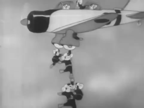 Frame from Momotarō no Umiwashi (Momotaro's Sea Eagles)